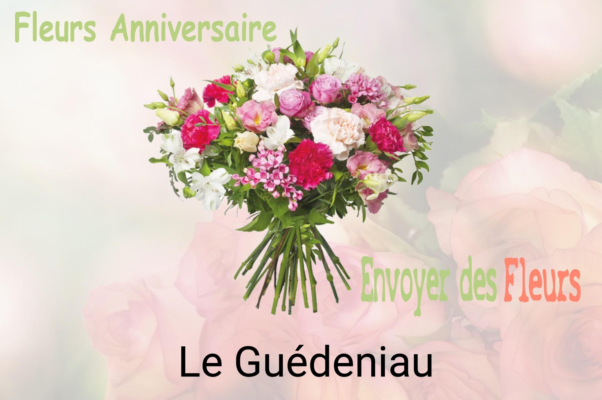 Bouquet de fleurs d’anniversaire livré à Le Guédeniau
